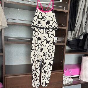 Heart Print Kids One Piece